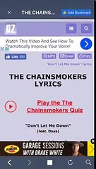 Daya “Dont Let Me Down” by The Chainsmokers Official Lyrics & Meaning | Verified