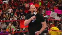 Raw  Stone Cold Steve Austin arrives on Raw and meets