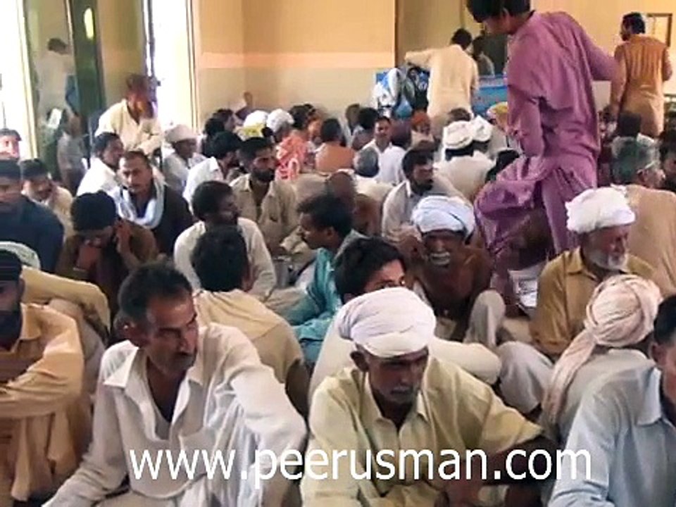 Serving free food at Peer Usman Hospital
