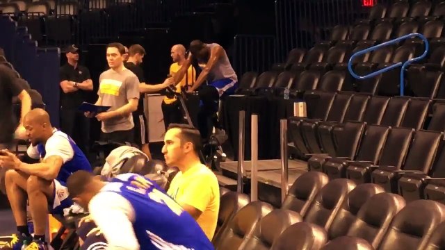 KD Injury Update - Kevin Durant riding the stationary bike in Oklahoma