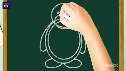 Как Кому привлечь мультфильм пингвин рисование Урок