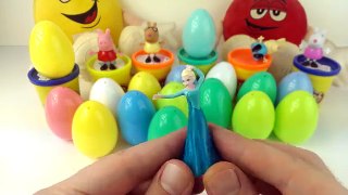 20 SURPRISE EGGS Tusm Tusm Disney Spiderman Shopkins Elsa Ana Frozen Peppa Pig Toys Fun Time kids