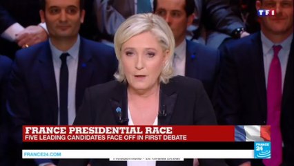 France Presidential Debate - Marine Le Pen: "our schools are not secured"