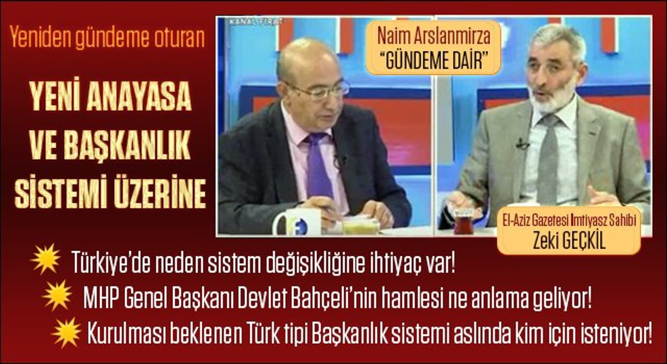 Zeki Geçkil, Türk tipi Başkanlık Sistemi