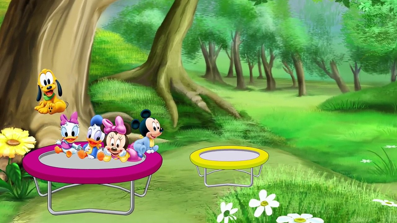 Five Baby Mickey Mouse Little Friends Candy Land Accident Jumping on the Bed