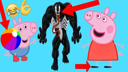 PEPPA BRINCANDO DE BOLA COM O GEORGE, HOMEM ARANHA SALVA O DIA