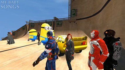 Captain America Cartoons Finger Family Rhymes for Children | Children Nursery Rhymes Colle