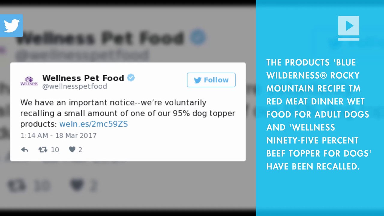Recalls for pet food brands Blue Buffalo and WellPet