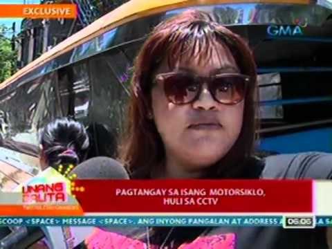 UB: EXCLUSIVE: Pagtangay sa isang motorsiklo sa Taguig, huli sa CCTV (041012)
