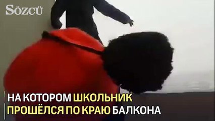 Videosu ilgi çeksin diye 25. katın balkon korkuluğunda yürüdü