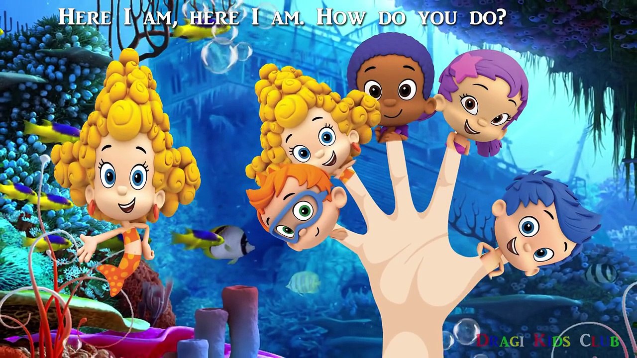 Пузырь гуппи палец Семья Песня и питомник рифмы для Дети