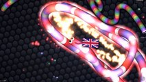 WORLDS BIGGEST NEW SLITHER.IO SKIN TAKEDOWN! Britain Flag Skin with NO HACK SLITHER.IO MOD