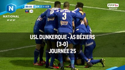 J25 : USL Dunkerque - AS Béziers (3-0), le résumé