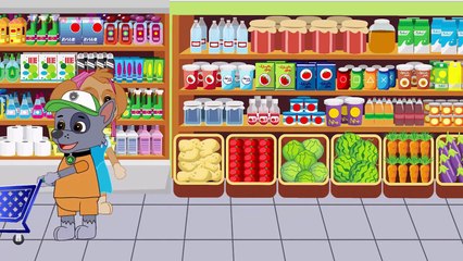 Paw Patrol Daddy & Mommy & Kids at The SUPERMARKET Bandits Surprise Eggs! Paw Patrol Babie