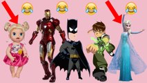 Dedo família| fronzen, batman, ben 10, homem de ferro, e baby alive| Canções de ninar.