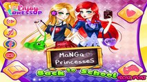 Princess Back to School Featuring Elsa, Ariel, Rapunzel, Tiana and Aurora from Disney. Dis