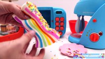 Toy Microwave Squishy Hamburger Play Doh Learn Fruits & Vegetables with Velcro Toys for Ki