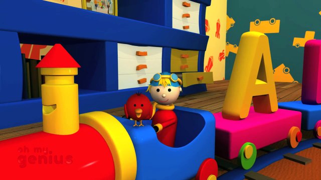 Деревянные алфавит поезд в нижнем регистре письма поезд для Дети