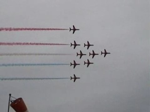Red arrows à Rennes Airshow 2007
