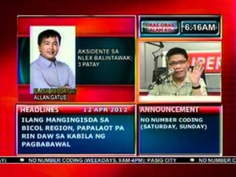 DB: Aksidente sa NLEX Balintawak; 3 patay (041212)