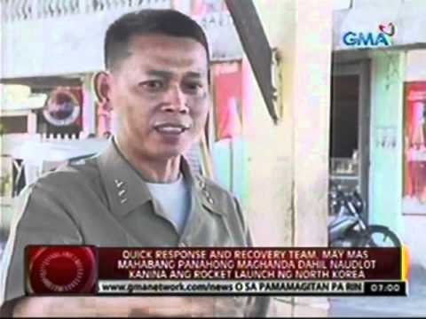 Quick Response and Recovery Team, may mas mahabang panahon maghanda