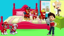 Five Little Paw Patrol Spiderman Jumping on the Bed - 5 Little Monkeys Jumping On The Bed