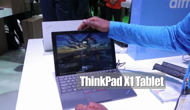 Vu au MWC 2017 - Le Lenovo ThinkPad X1 Tablet