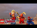 LEGO Captain Marvel vs Spider-Man in LEGO Marvel's Avengers Free Roam