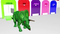 Животные цвета цвета динозавры для весело Дети Узнайте обучение детей младшего возраста видео с |
