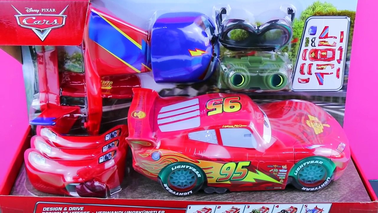 CARS Design & Drive Gear Up Lightning McQueen Hawk Plane Transformer Toys 디즈니카 합체놀이 장난감입니다