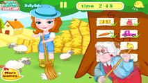 Sofia the First - Princess Sofia Farm Challenge - Disney Movie Cartoon Game for Kids in En