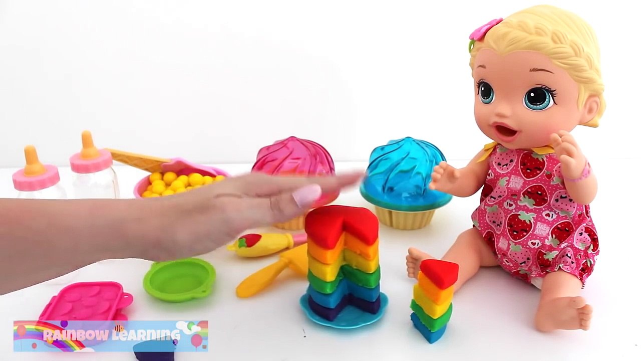 Baby Alive Doll Potty Training Eating Food Change Poop Diaper RainbowLearning