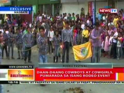 BT: Daan-daang cowboys at cowgirls, pumarada sa isang rodeo event sa Masbate