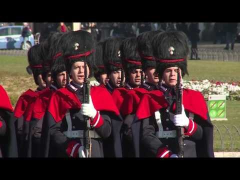 Roma - Gentiloni all'Altare della Patria per il 156° anniversario dell’Unità d’Italia (17.03.17)