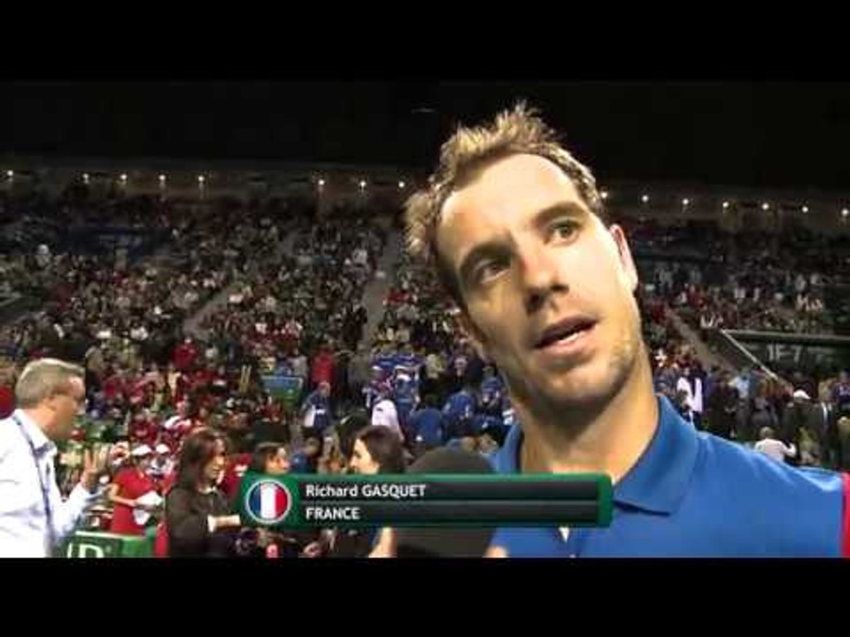 Interview: Richard Gasquet (FRA) after winning rubber 1