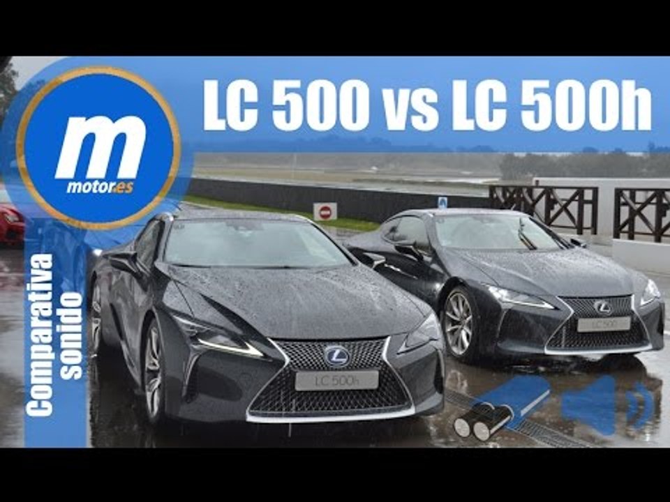 Lexus LC 500 vs Lexus LC 500h comparativa sonido onboard