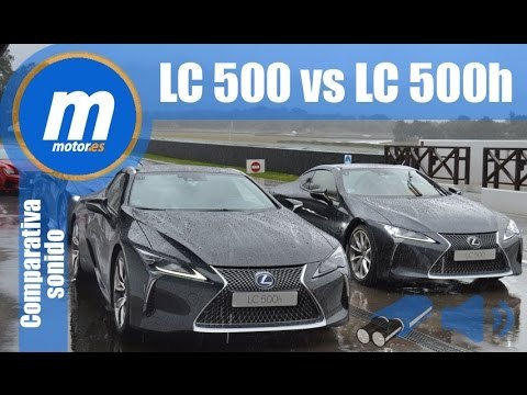 Lexus LC 500 vs Lexus LC 500h comparativa sonido onboard