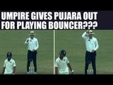 India vs Australia 3rd test : Cheteshwar Pujara was almost given out | Oneindia News