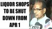 Shivraj Chouhan says, all liquor shops within 5 km of Narmada river to be shut down from April 1