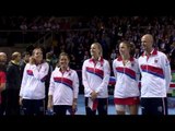 The opening ceremony at the 2016 Fed Cup Final