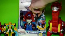 Warrior to Monster Truck Playskool Heroes Transformers Rescue Bots Optimus Prime Figure