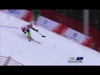 Andrzej Szczesny  (1st run) | Men's super combined standing | Alpine skiing | Sochi 2014 Paralympics
