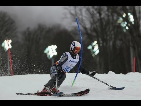 Adam Hall (1st run) | Men's super combined standing | Alpine skiing | Sochi 2014 Paralympics