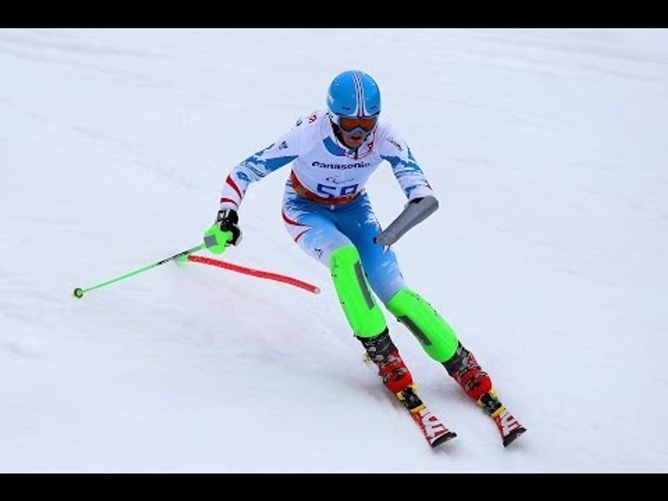 Martin Wuerz  (1st run) | Men's super combined standing | Alpine skiing | Sochi 2014 Paralympics