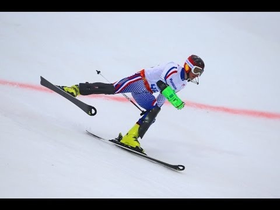 Alexey Bugaev (1st run) | Men's super combined standing | Alpine skiing | Sochi 2014 Paralympics