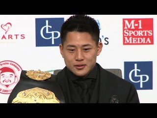 「K-1 WORLD GP」2.25代々木 一夜明け会見　スーパー・フェザー級新王者・大雅、目指すは完全無欠のチャンピオン！