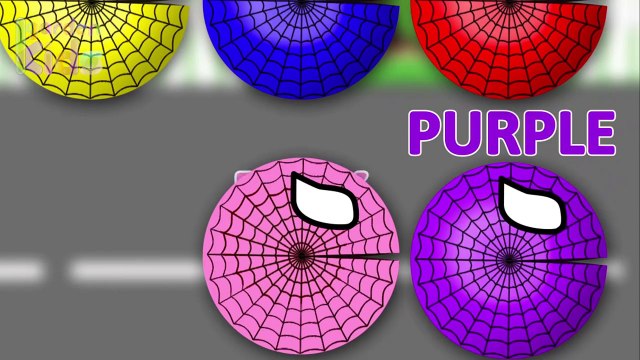 Цвета цвета для Дети Узнайте обучение Вот Вот Вот Пакман человек-паук