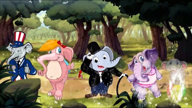 Динозавры против лев горилла слон палец Семья питомник рифмы и мультфильм короткие кино для