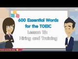 Listening 600 Essential Words for TOEIC | Lesson 13 | Hiring and Training