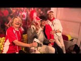Swiss fans show their colours